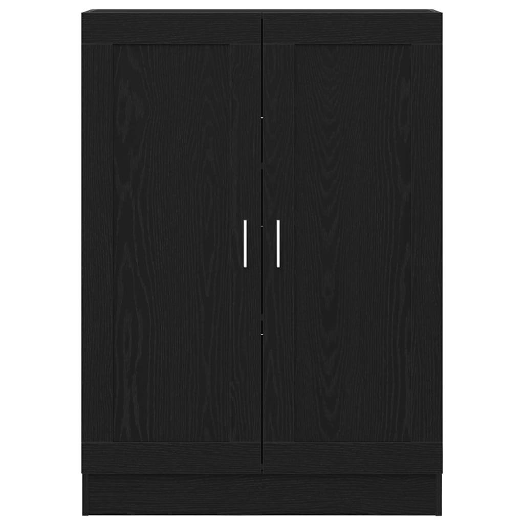 vidaXL Szafka na książki Czarny Dąb 82,5 x 30,5 x 115 cm