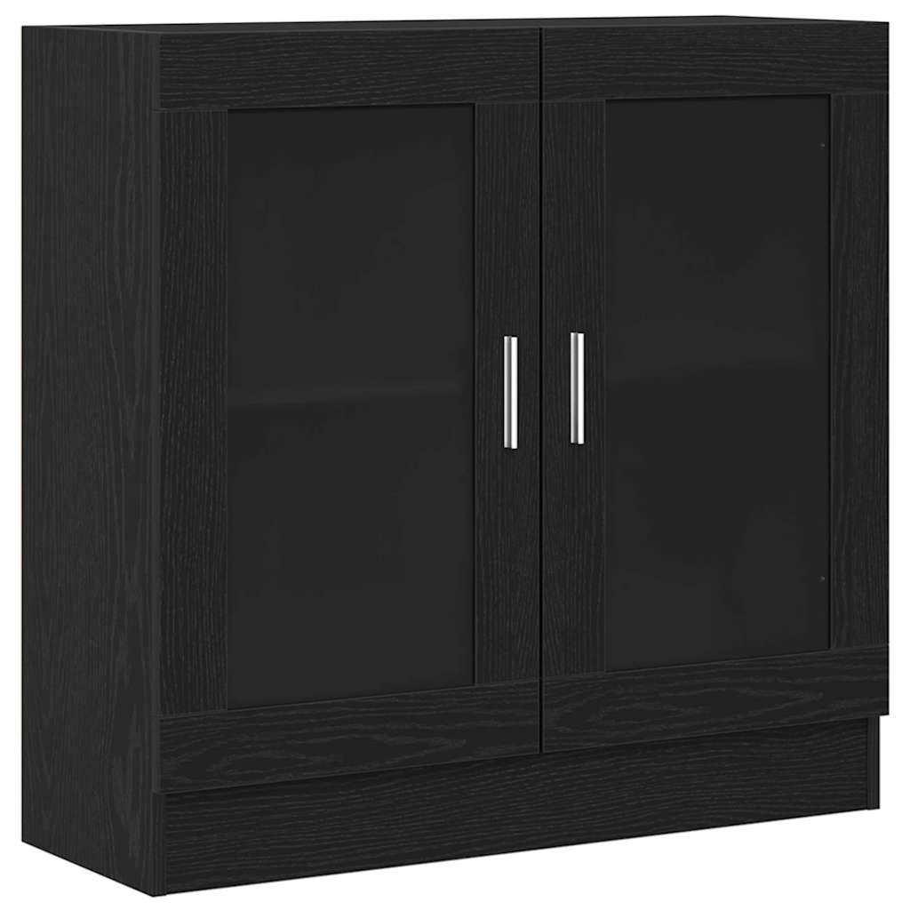 vidaXL Szafka na książki Czarny Dąb 82,5 x 30,5 x 80 cm