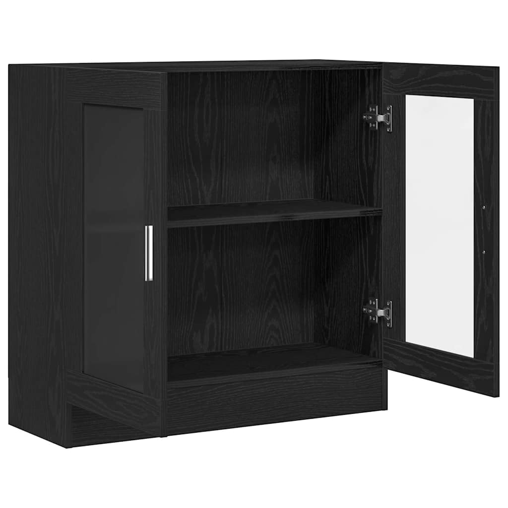 vidaXL Szafka na książki Czarny Dąb 82,5 x 30,5 x 80 cm