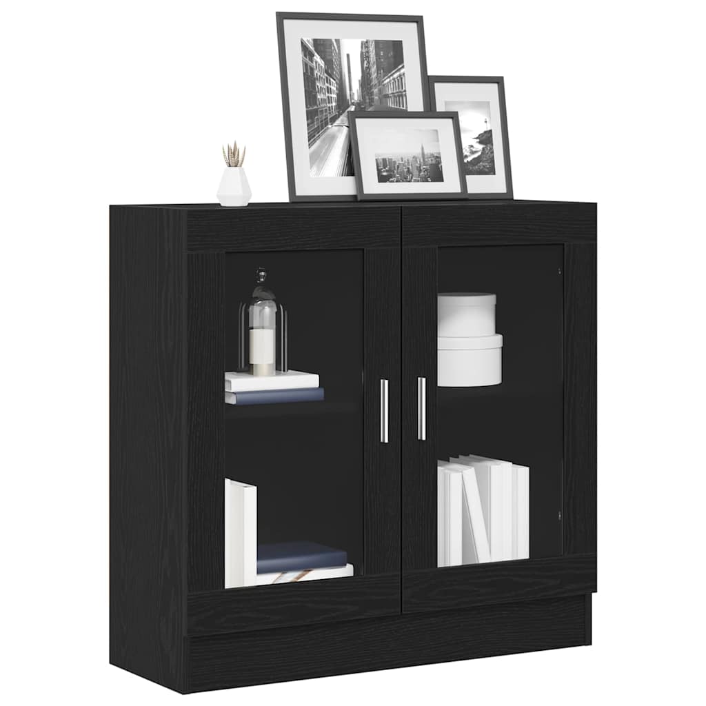 vidaXL Szafka na książki Czarny Dąb 82,5 x 30,5 x 80 cm