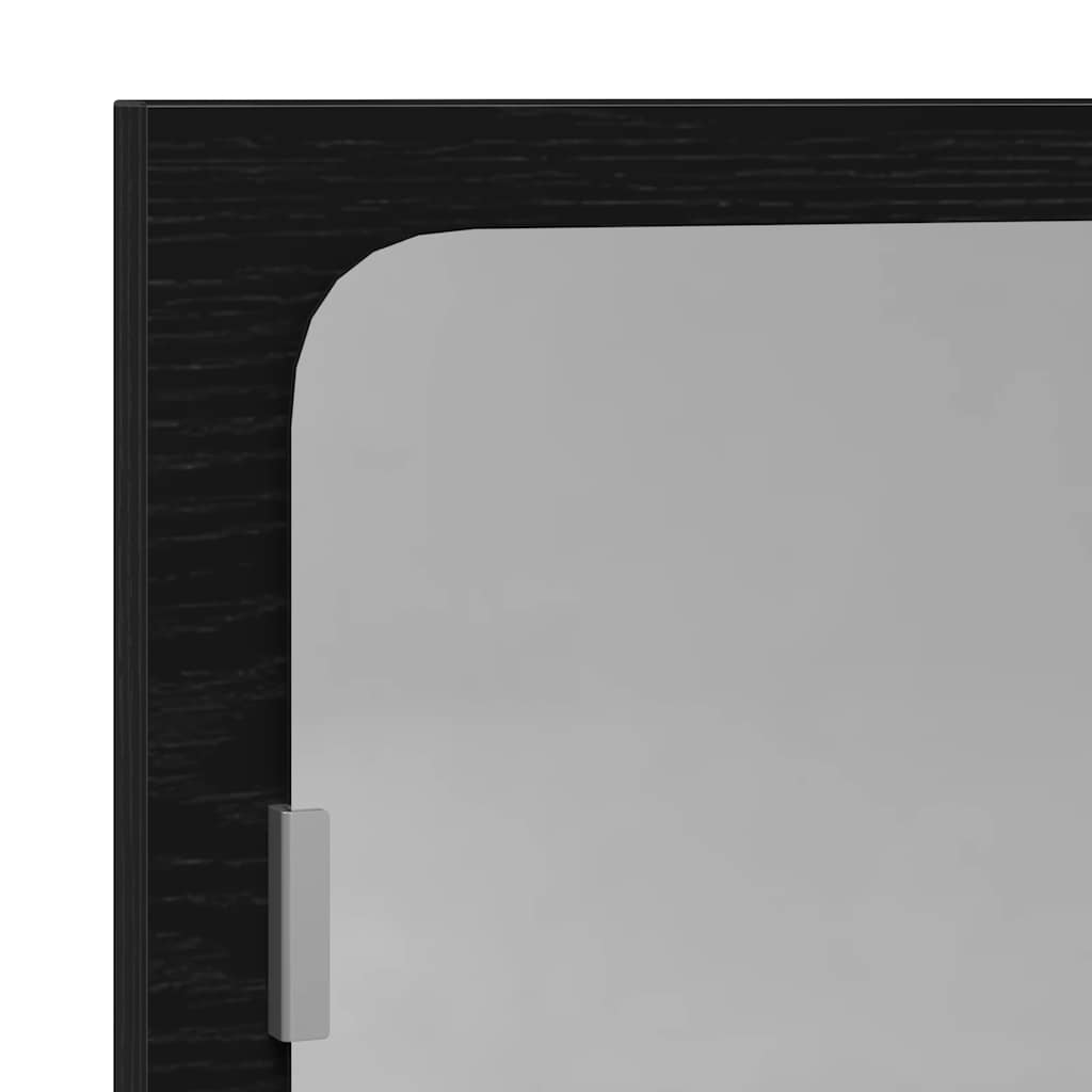vidaXL Lustro łazienkowe, czarny dąb, 40x10,5x37 cm