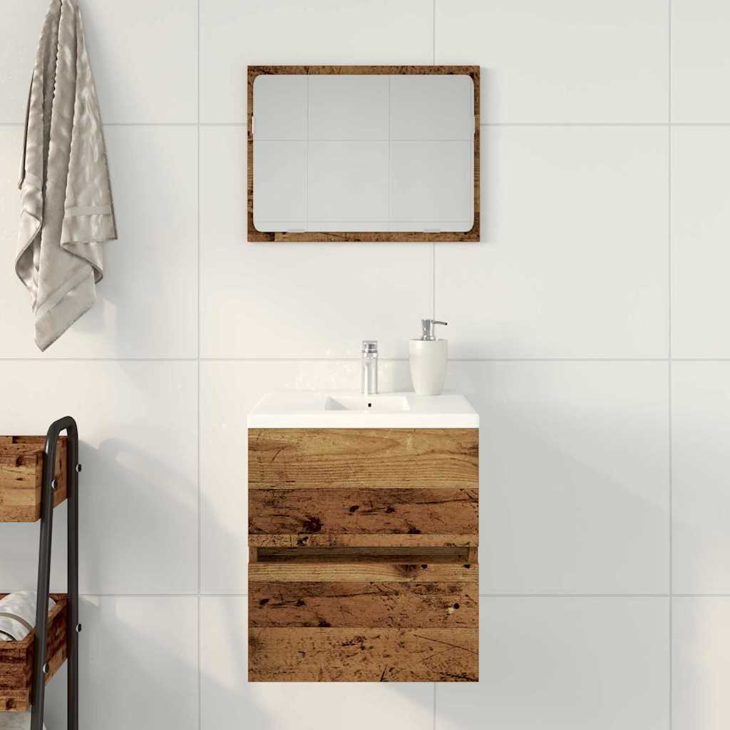 vidaXL | Szafka Umywalkowa | z szufladą Stare drewno 41 x 38.5 x 45 cm