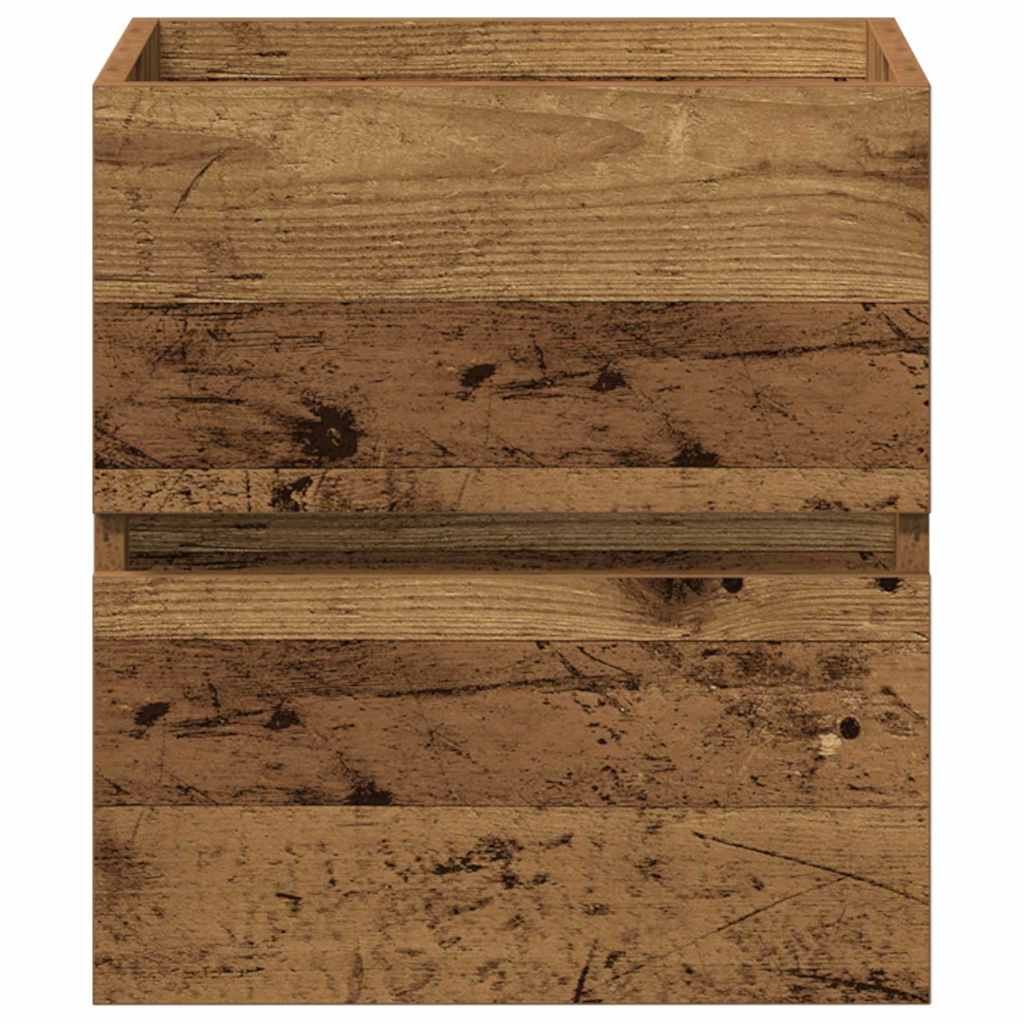 vidaXL | Szafka Umywalkowa | z szufladą Stare drewno 41 x 38.5 x 45 cm
