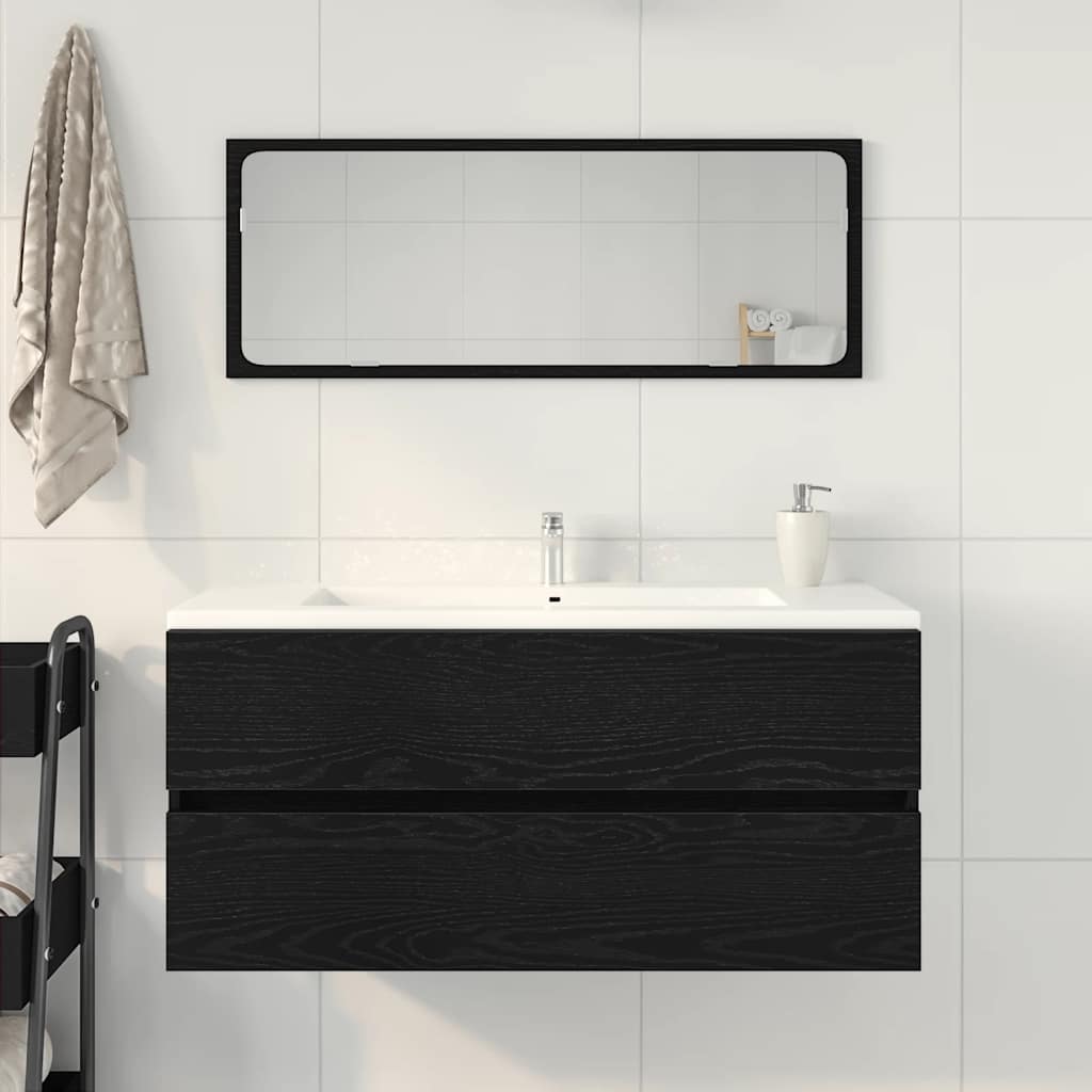 vidaXL Szafka pod umywalkę, czarny dąb, 100x38,5x45 cm