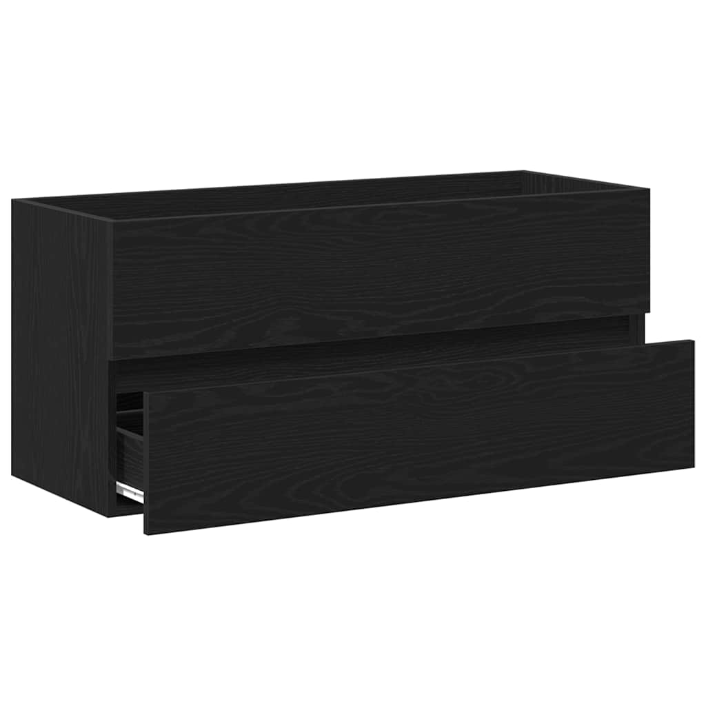 vidaXL Szafka pod umywalkę, czarny dąb, 100x38,5x45 cm