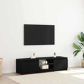 vidaXL Szafka pod telewizor Czarny Dąb 140 x 38,5 x 36 cm
