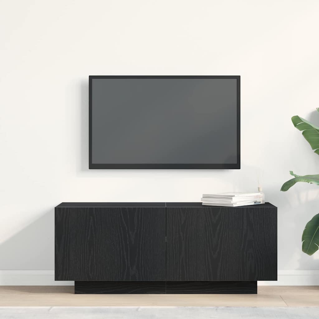 vidaXL Szafka pod telewizor 100 x 35 x 40 cm Czarny Dąb