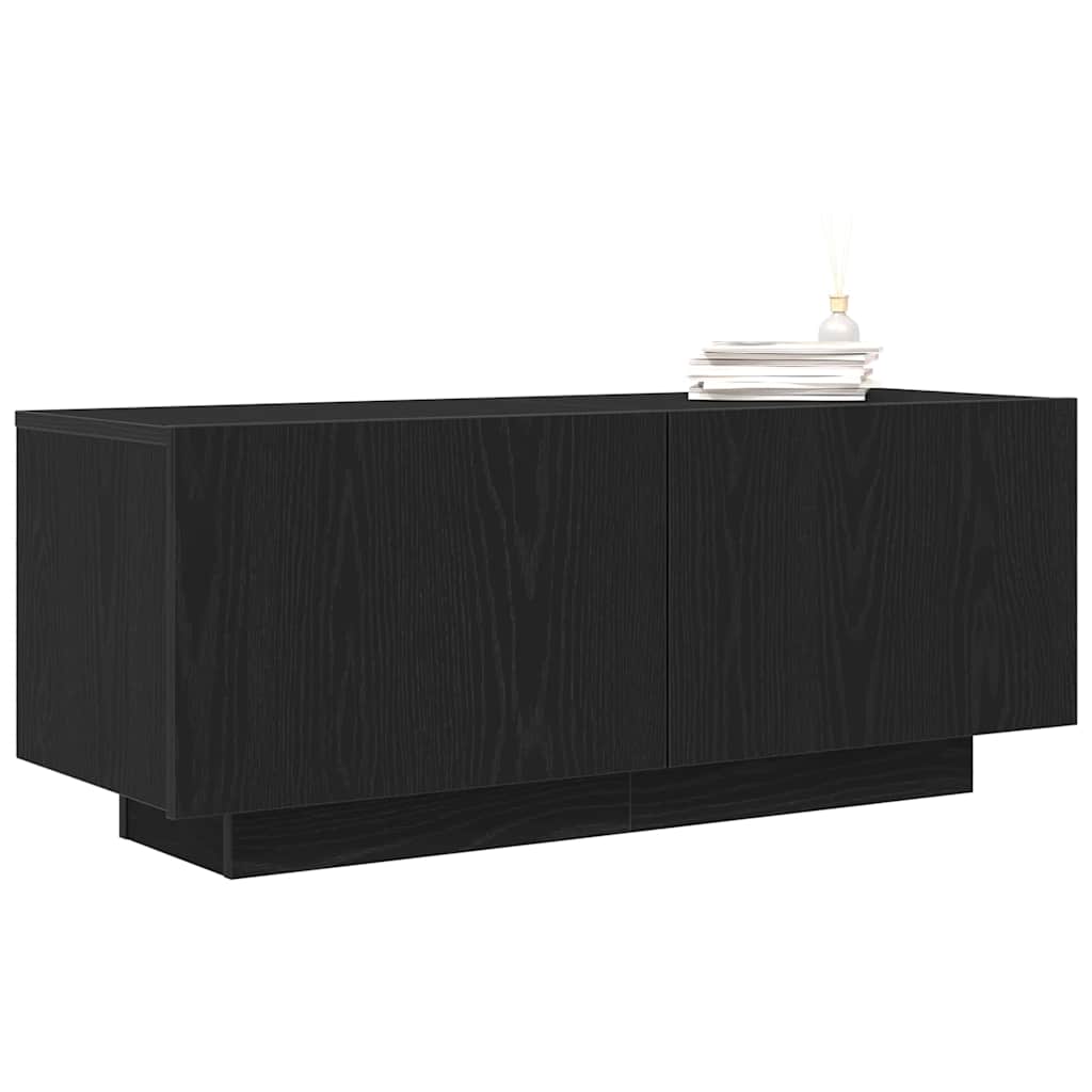 vidaXL Szafka pod telewizor 100 x 35 x 40 cm Czarny Dąb
