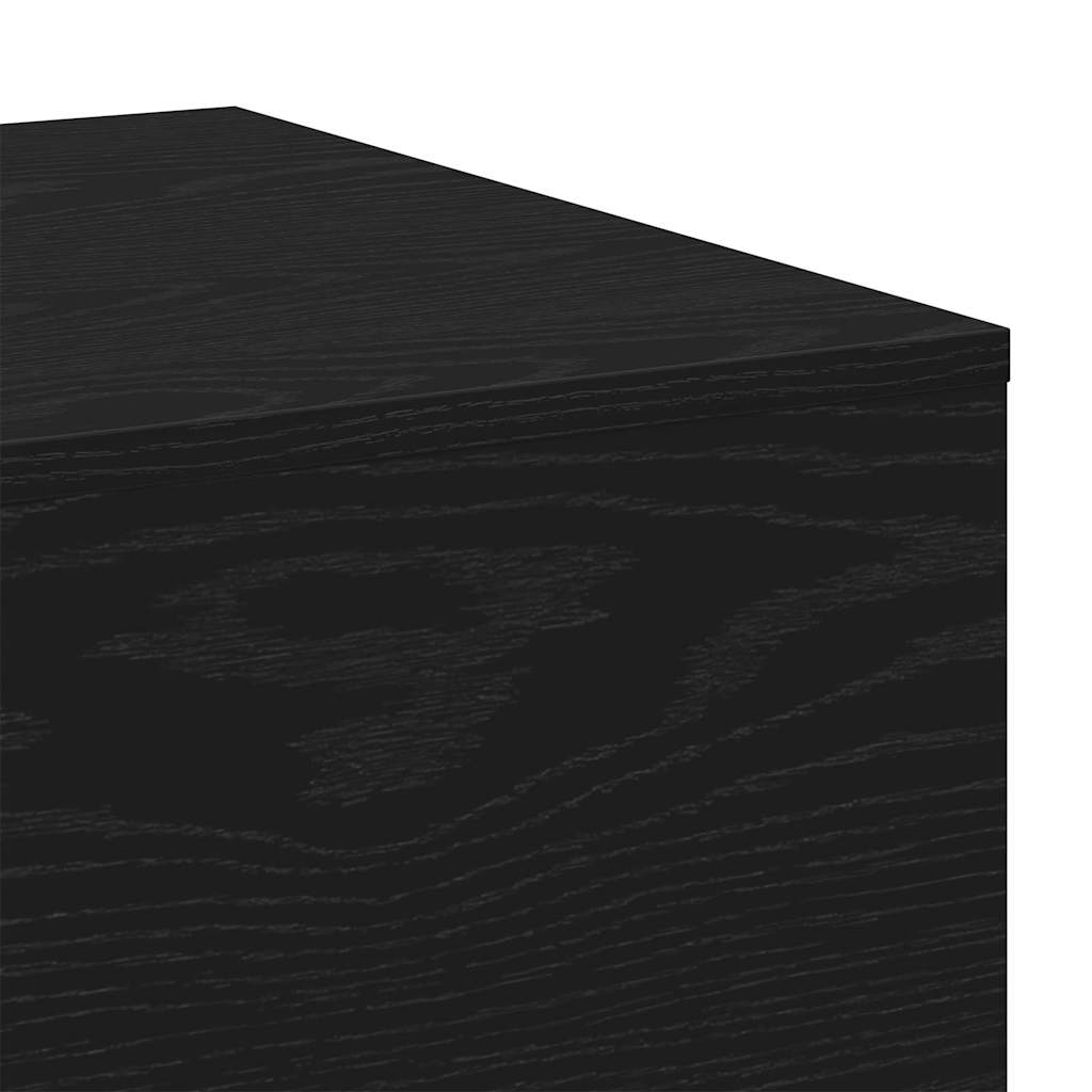 vidaXL Stolik kawowy Czarny Dąb 100 x 49,5 x 31 cm