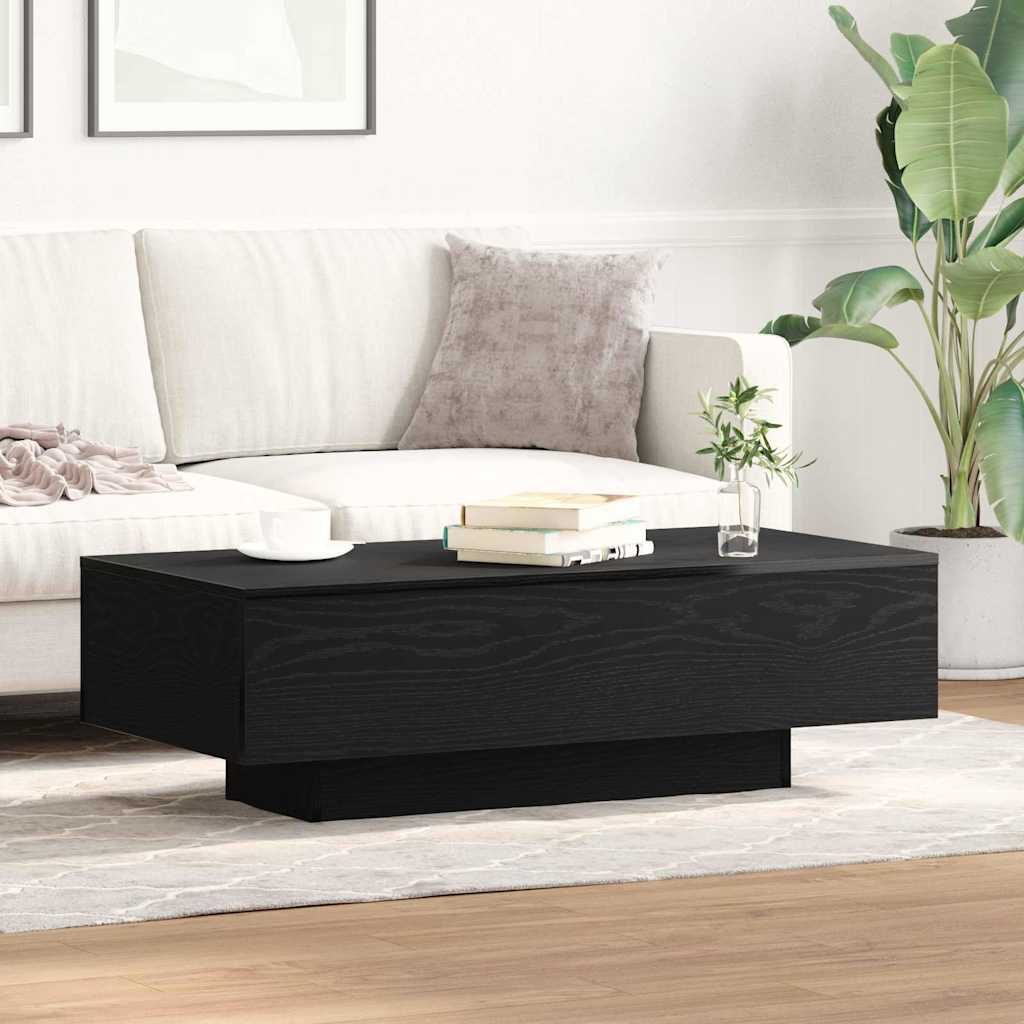 vidaXL Stolik kawowy Czarny Dąb 100 x 49,5 x 31 cm