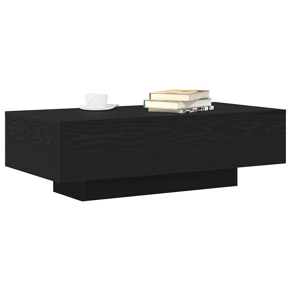 vidaXL Stolik kawowy Czarny Dąb 100 x 49,5 x 31 cm