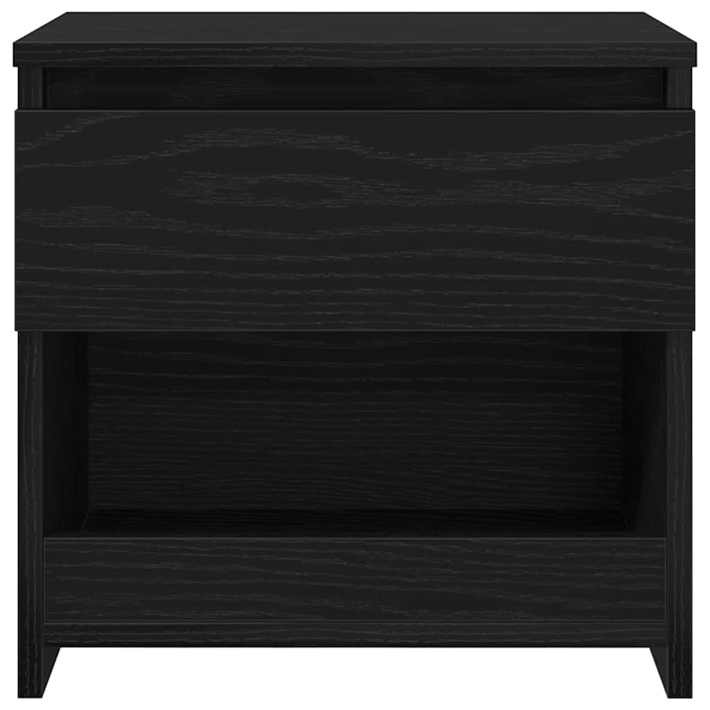 vidaXL Szafka Nocna 2 pcs Czarny Dąb 40 x 30 x 39 cm