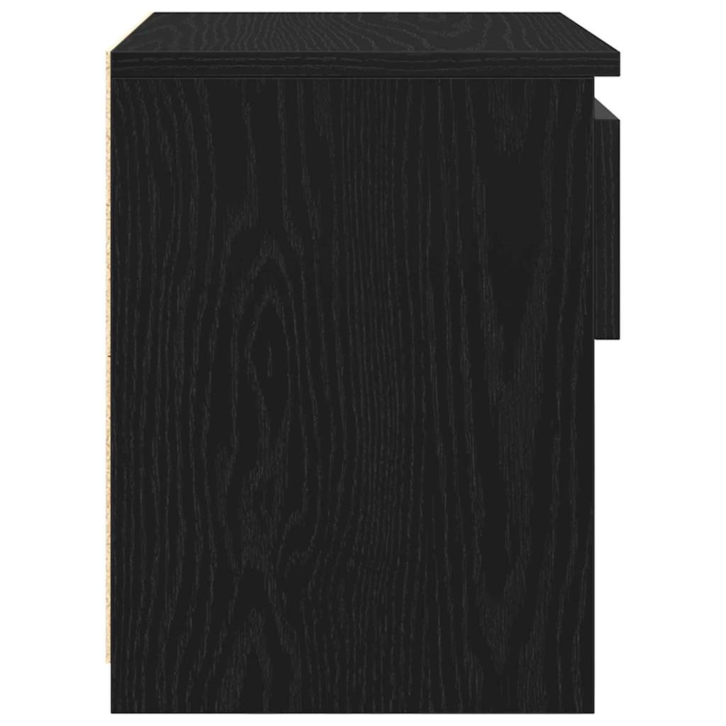 vidaXL Szafka Nocna 2 pcs Czarny Dąb 40 x 30 x 39 cm