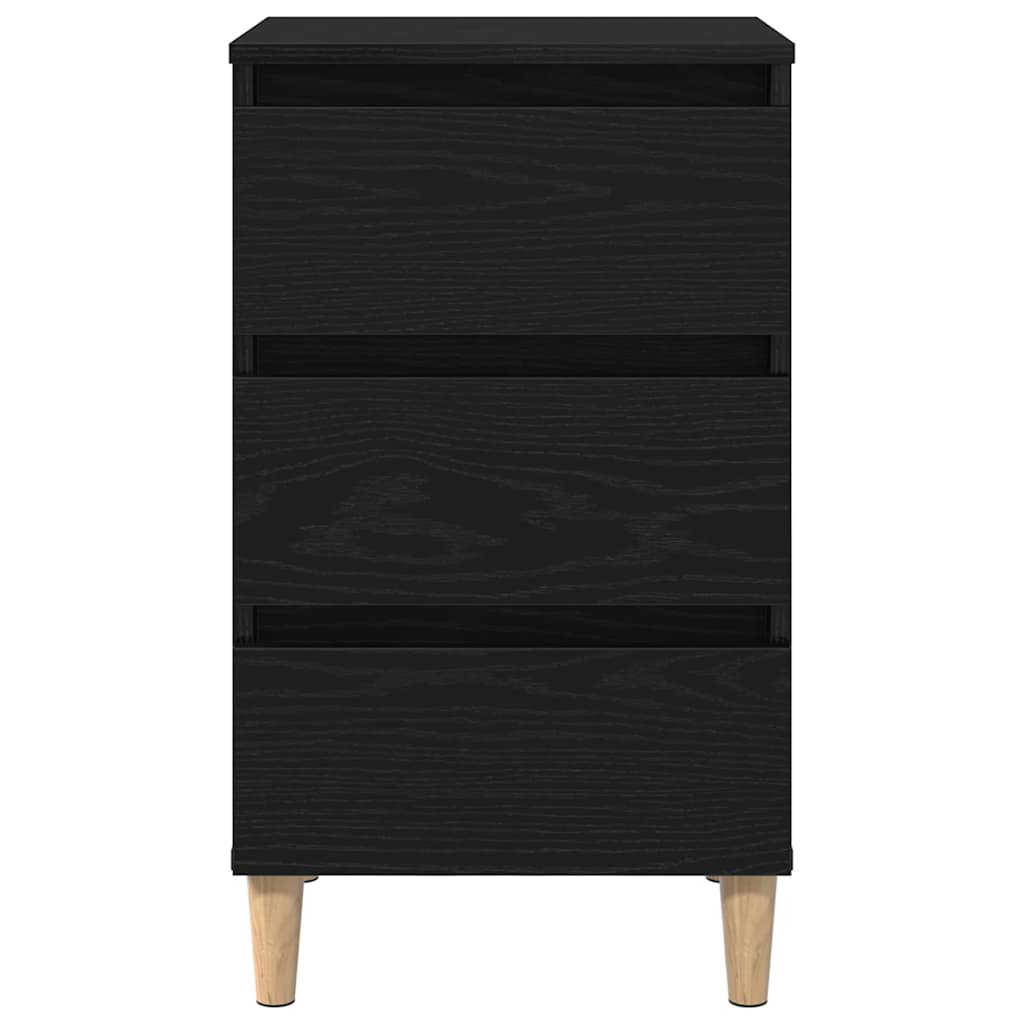 vidaXL Szafka Nocna Czarny Dąb 40 x 35 x 69 cm Materiał drewnopochodny