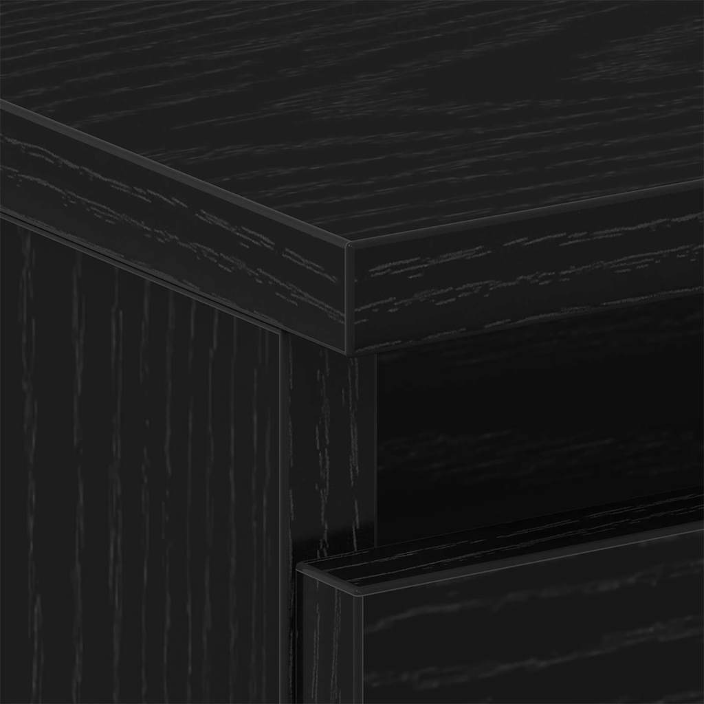 vidaXL Szafka Nocna Czarny Dąb 40 x 35 x 69 cm Materiał drewnopochodny
