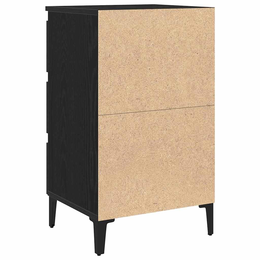 vidaXL Szafka Nocna Czarny Dąb 40 x 35 x 69 cm Materiał drewnopochodny