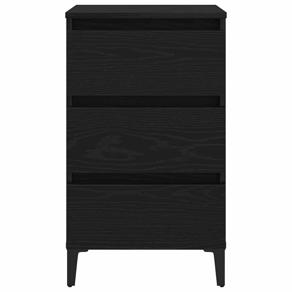 vidaXL Szafka Nocna Czarny Dąb 40 x 35 x 69 cm Materiał drewnopochodny