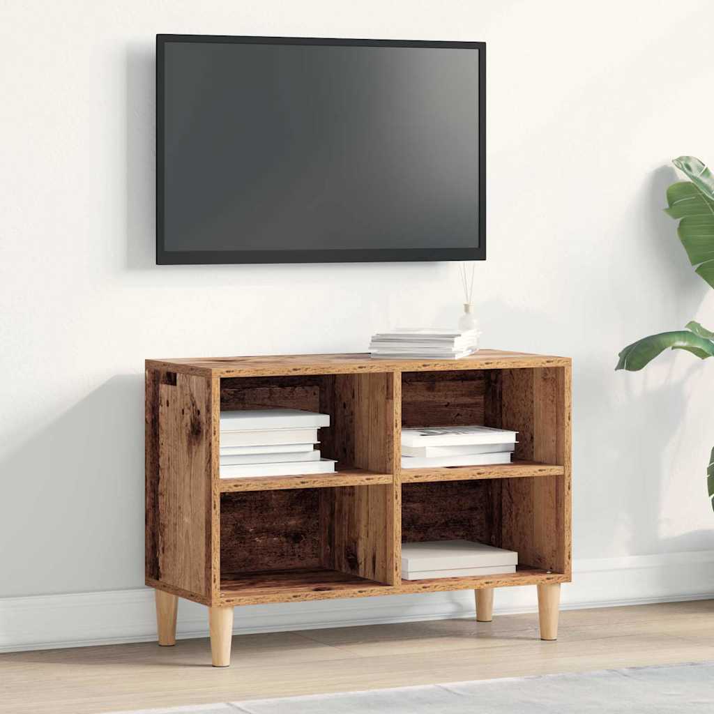 vidaXL Szafka pod telewizor Stare drewno 69,5 x 30 x 50 cm