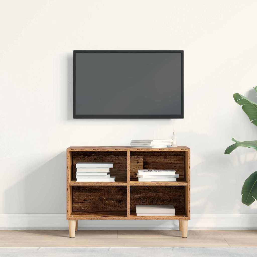 vidaXL Szafka pod telewizor Stare drewno 69,5 x 30 x 50 cm