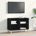 vidaXL Szafka pod telewizor Czarny Dąb 69,5 x 30 x 50 cm