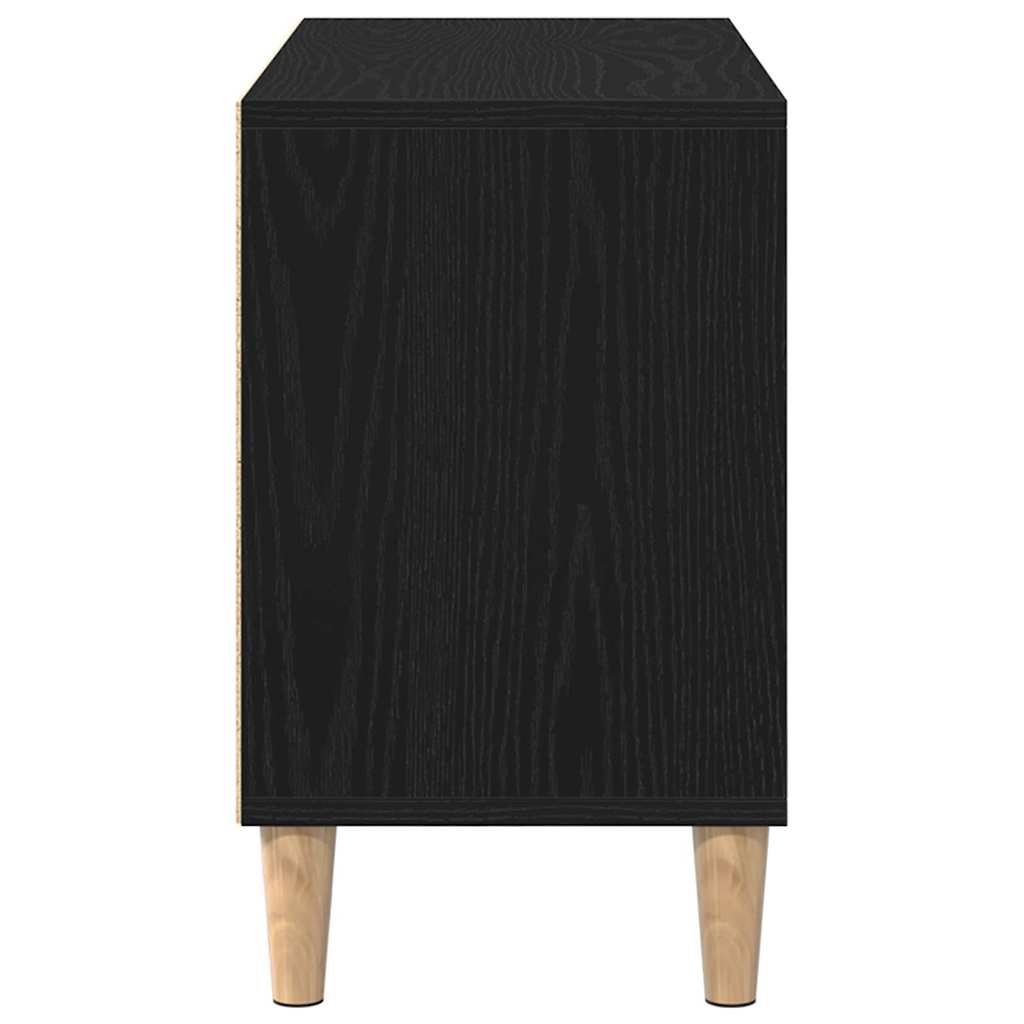 vidaXL Szafka pod telewizor Czarny Dąb 69,5 x 30 x 50 cm