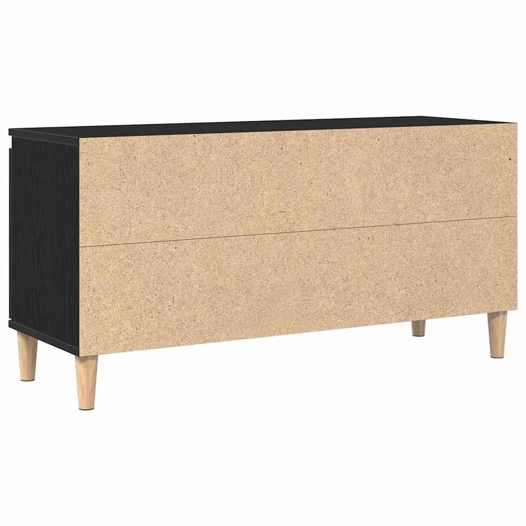 vidaXL Szafka pod telewizor Czarny Dąb 102 x 35 x 50 cm