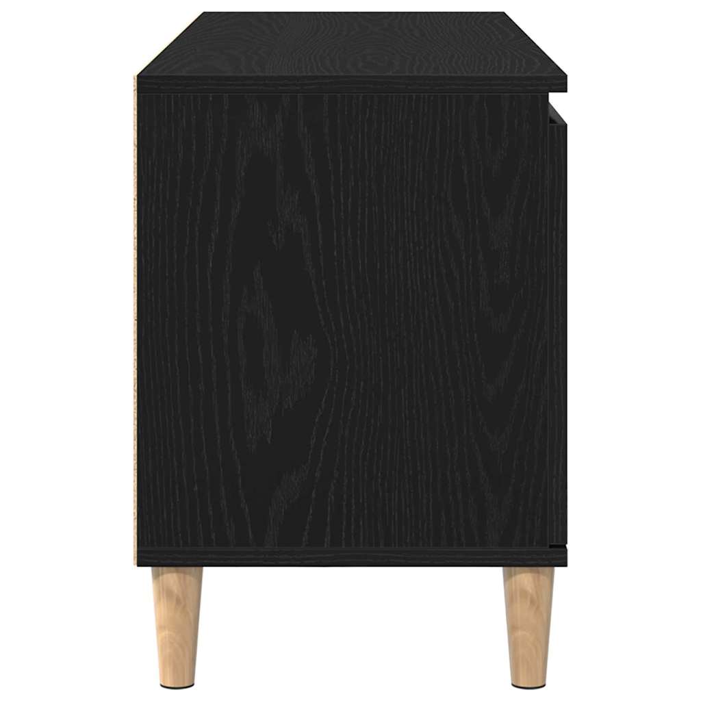 vidaXL Szafka pod telewizor Czarny Dąb 102 x 35 x 50 cm