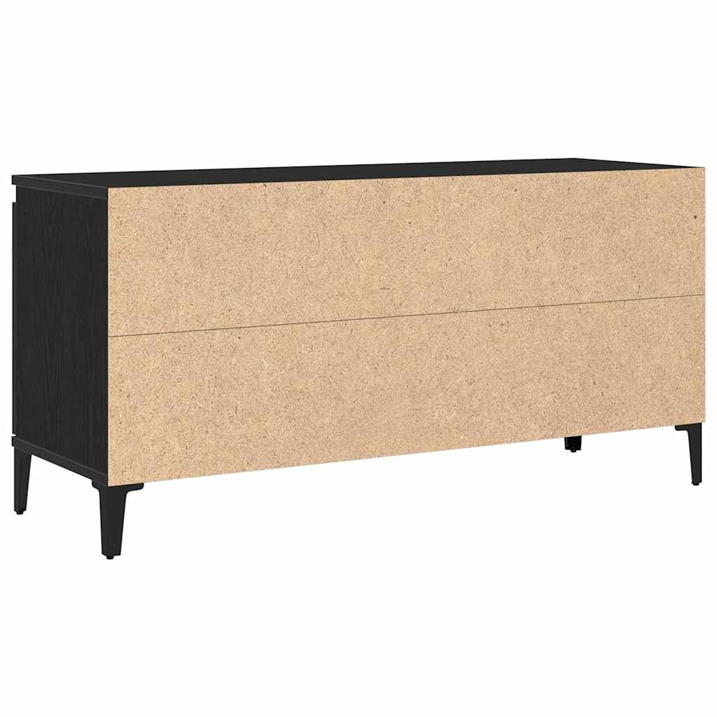 vidaXL Szafka pod telewizor Czarny Dąb 102 x 35 x 50 cm