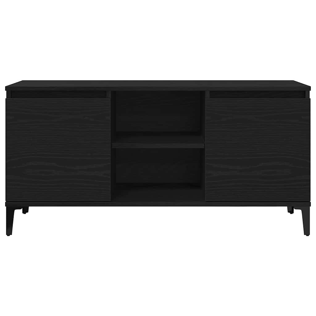 vidaXL Szafka pod telewizor Czarny Dąb 102 x 35 x 50 cm