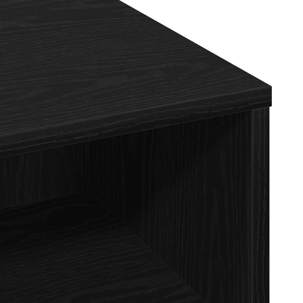 vidaXL Stolik kawowy Czarny Dąb 60 x 60 x 30 cm