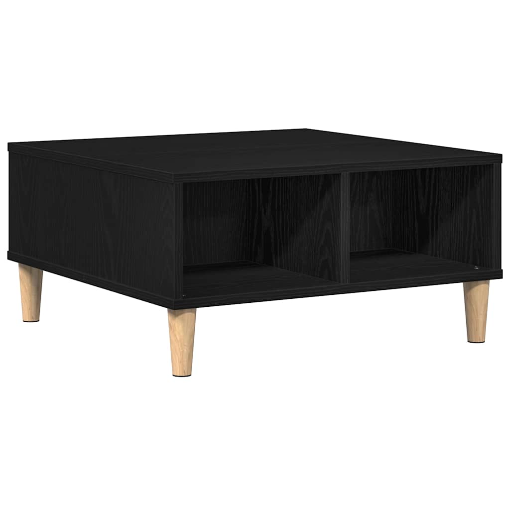 vidaXL Stolik kawowy Czarny Dąb 60 x 60 x 30 cm