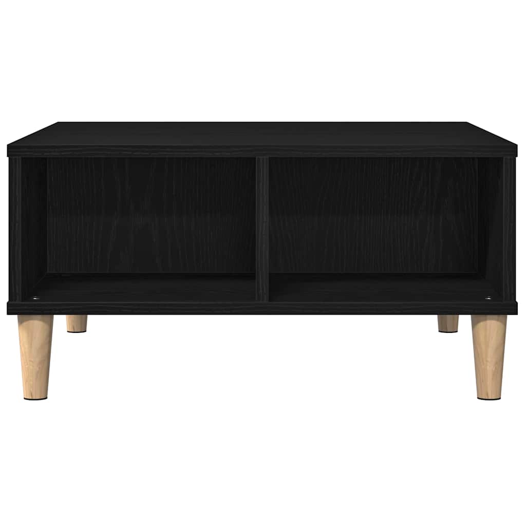 vidaXL Stolik kawowy Czarny Dąb 60 x 60 x 30 cm