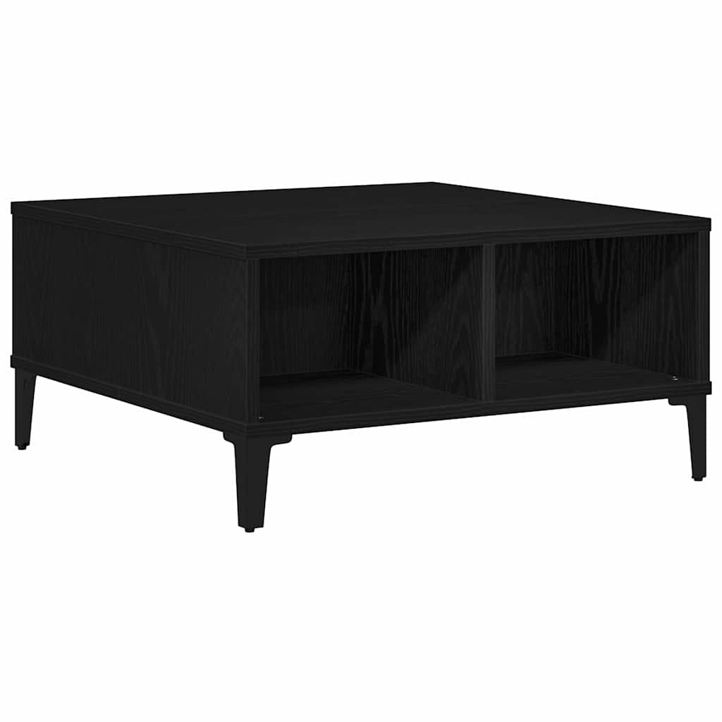 vidaXL Stolik kawowy Czarny Dąb 60 x 60 x 30 cm