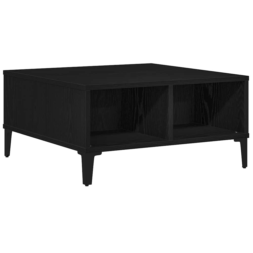 vidaXL Stolik kawowy Czarny Dąb 60 x 60 x 30 cm