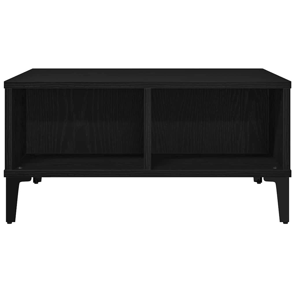 vidaXL Stolik kawowy Czarny Dąb 60 x 60 x 30 cm