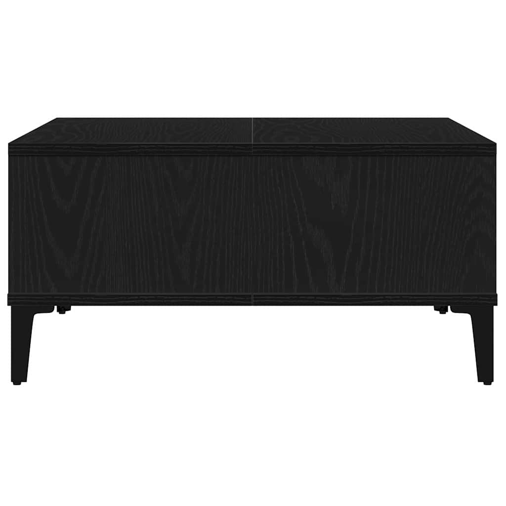 vidaXL Stolik kawowy Czarny Dąb 60 x 60 x 30 cm