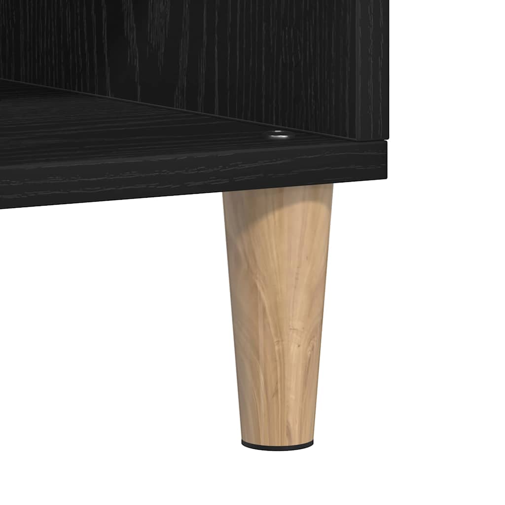 vidaXL Bufet Czarny Dąb 103,5 x 35 x 70 cm Materiał drewnopochodny