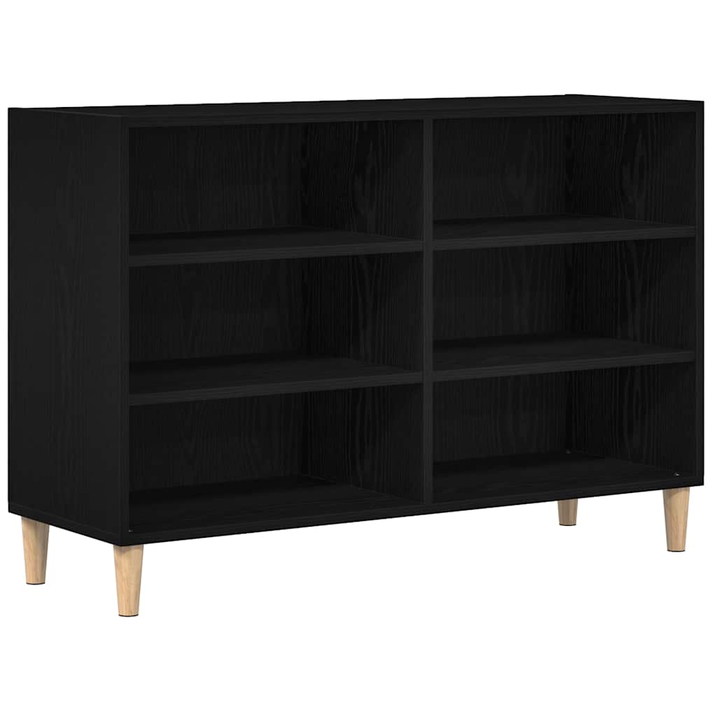 vidaXL Bufet Czarny Dąb 103,5 x 35 x 70 cm Materiał drewnopochodny