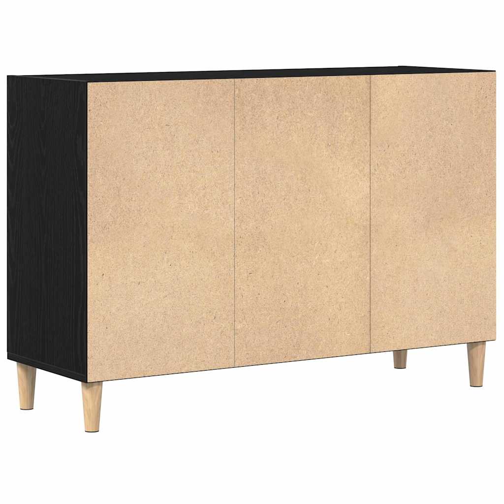 vidaXL Bufet Czarny Dąb 103,5 x 35 x 70 cm Materiał drewnopochodny