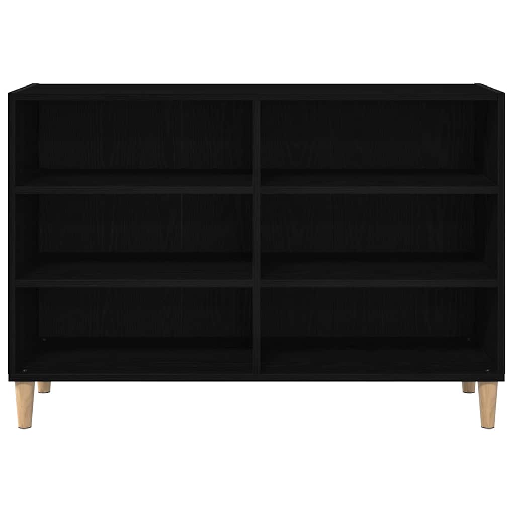 vidaXL Bufet Czarny Dąb 103,5 x 35 x 70 cm Materiał drewnopochodny