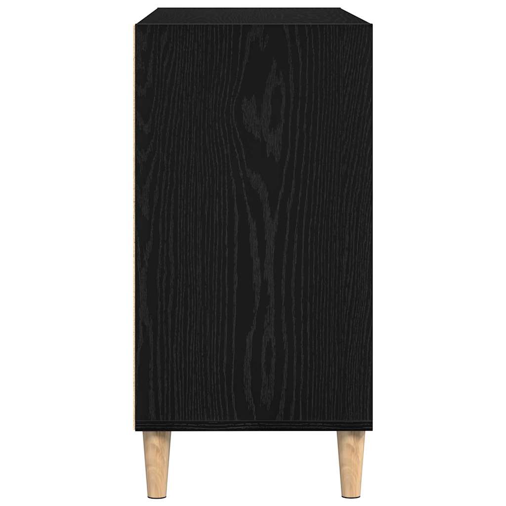 vidaXL Bufet Czarny Dąb 103,5 x 35 x 70 cm Materiał drewnopochodny