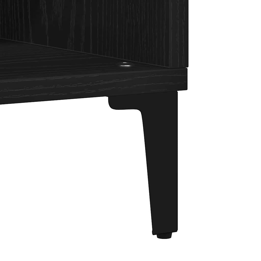 vidaXL Bufet Czarny Dąb 103,5 x 35 x 70 cm Materiał drewnopochodny