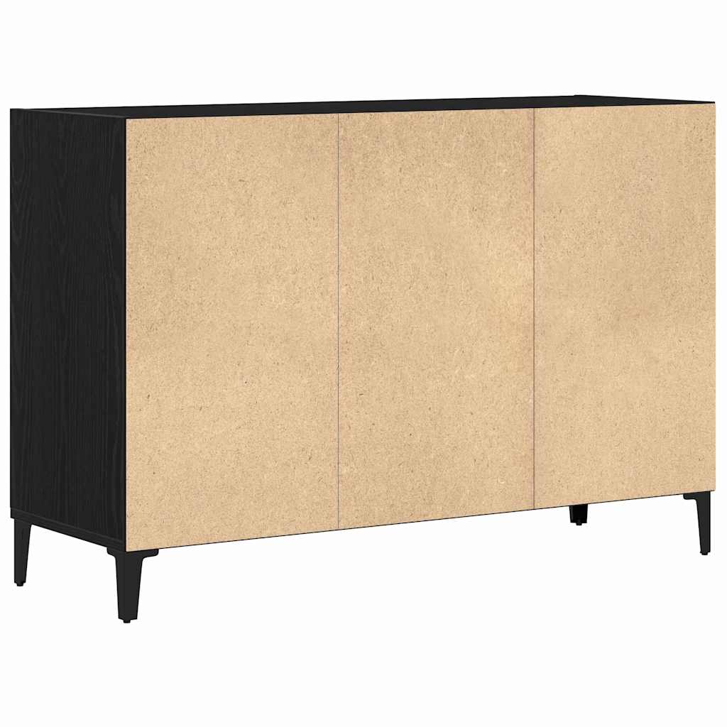 vidaXL Bufet Czarny Dąb 103,5 x 35 x 70 cm Materiał drewnopochodny