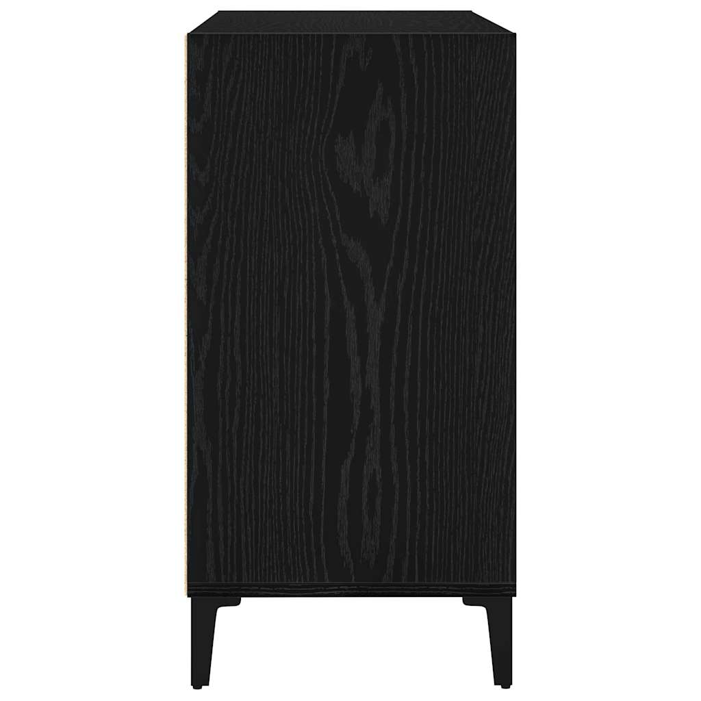vidaXL Bufet Czarny Dąb 103,5 x 35 x 70 cm Materiał drewnopochodny