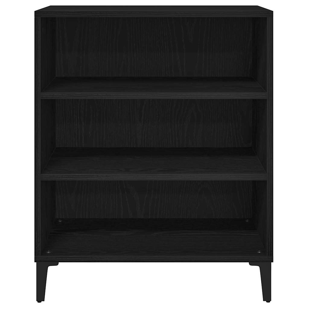 vidaXL Bufet Czarny Dąb 57 x 35 x 70 cm Materiał drewnopochodny