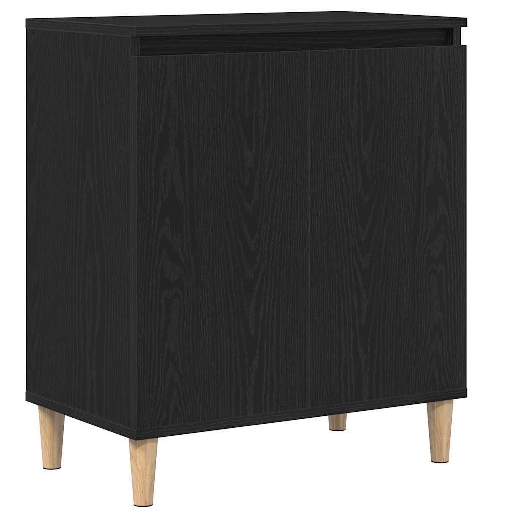 vidaXL Bufet Czarny Dąb 60 x 35 x 70 cm Materiał drewnopochodny