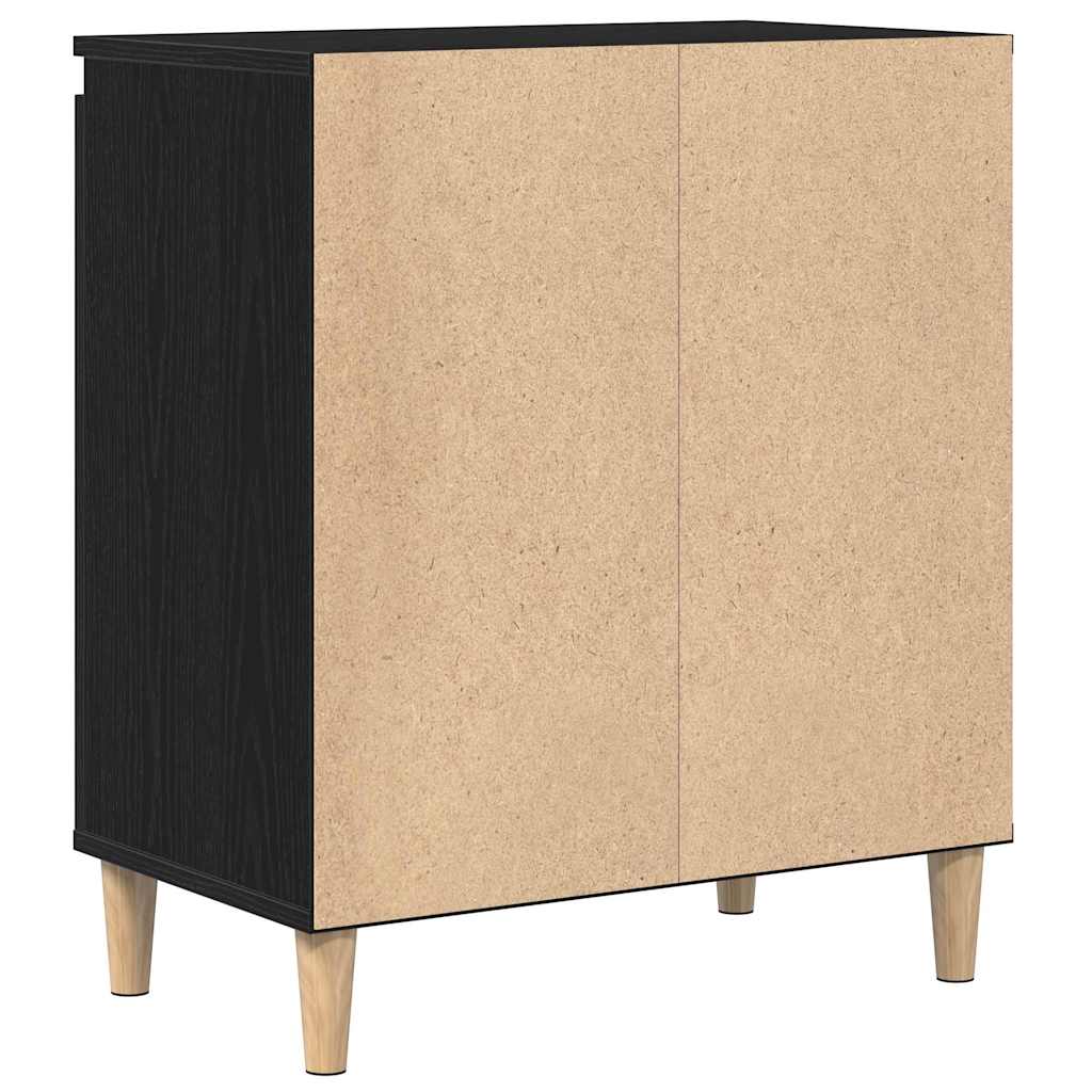 vidaXL Bufet Czarny Dąb 60 x 35 x 70 cm Materiał drewnopochodny