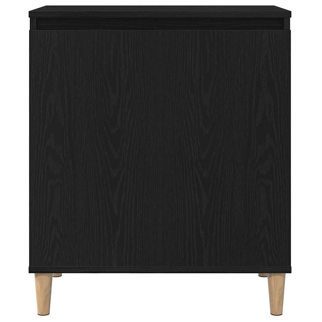 vidaXL Bufet Czarny Dąb 60 x 35 x 70 cm Materiał drewnopochodny