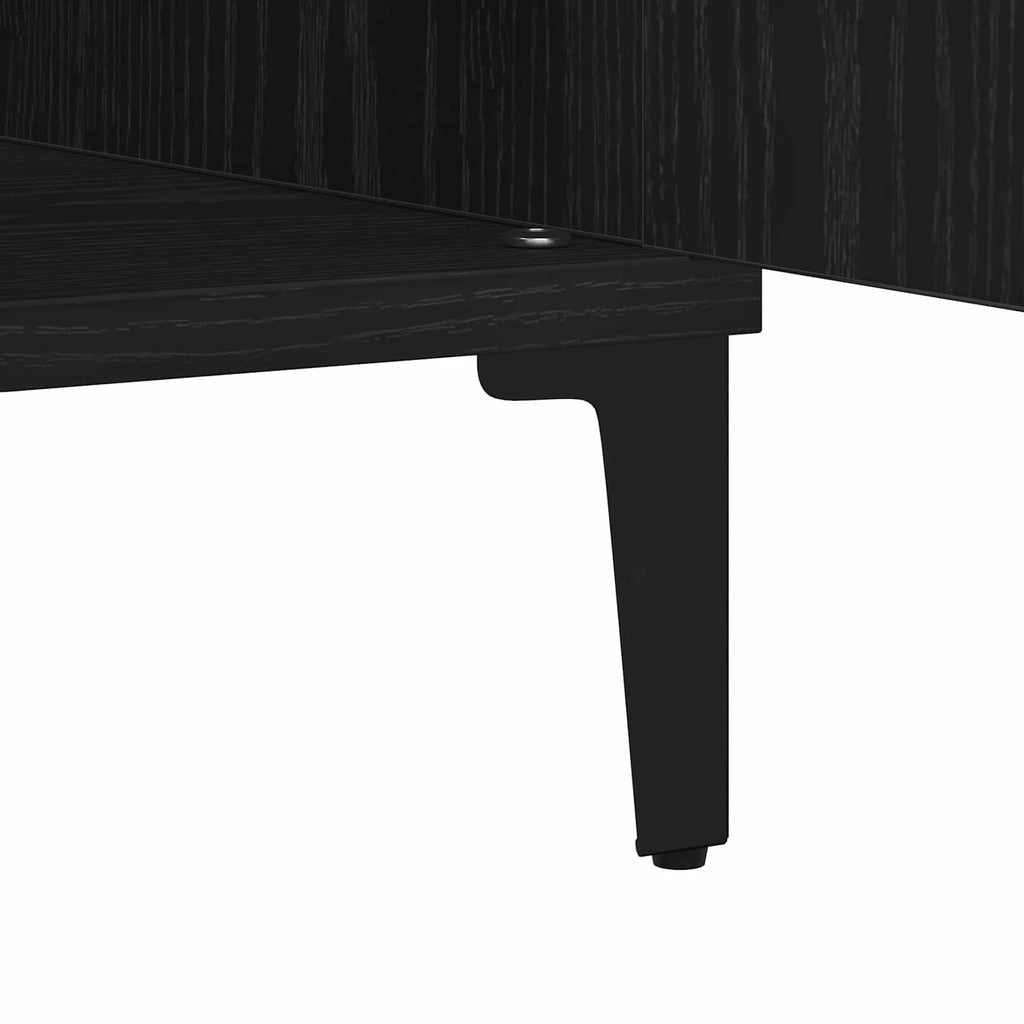 vidaXL Bufet Czarny Dąb 60 x 35 x 70 cm Materiał drewnopochodny