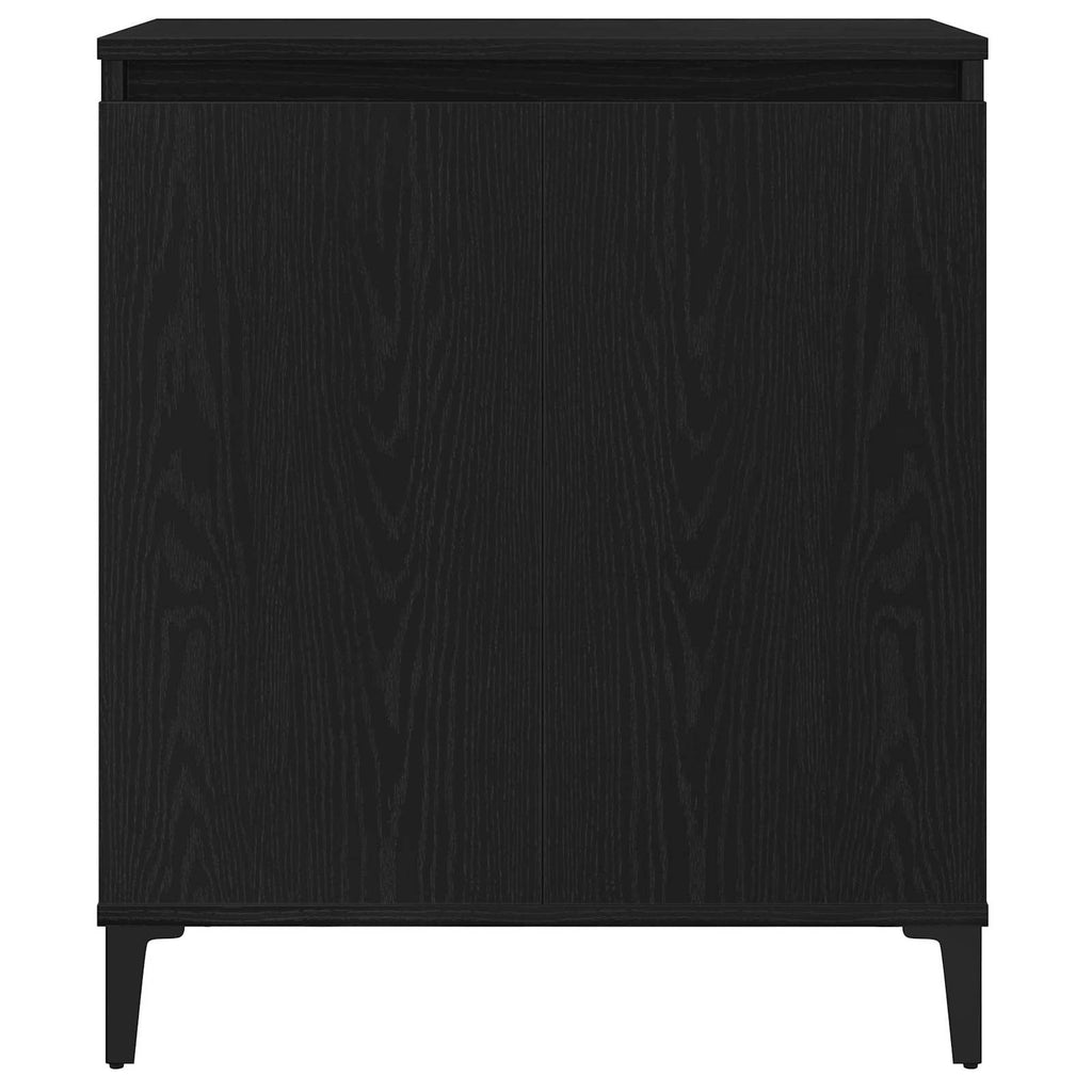 vidaXL Bufet Czarny Dąb 60 x 35 x 70 cm Materiał drewnopochodny